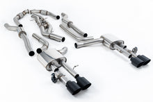 Load image into Gallery viewer, Milltek 80mm Resonated Cat-Back Exhaust for Audi S8 D5, Cerakote Black Tips