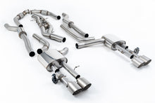 Load image into Gallery viewer, Milltek 80mm Resonated Cat-Back for Audi S8 D5, Brushed Titanium Tips