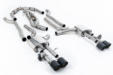 Load image into Gallery viewer, Milltek 80mm Non-Resonated Cat-Back Exhaust for Audi S8 D5, Carbon Fibre Tips