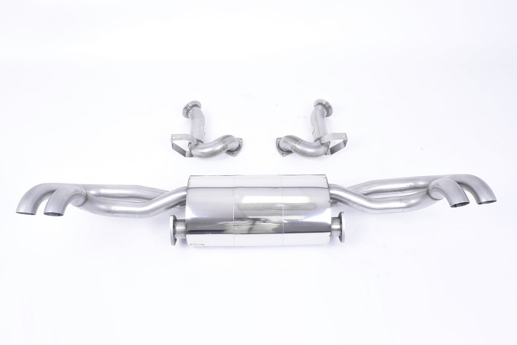 Milltek Non-Resonated Cat-Back Exhaust for Audi R8 V8 4.2, OE Tips
