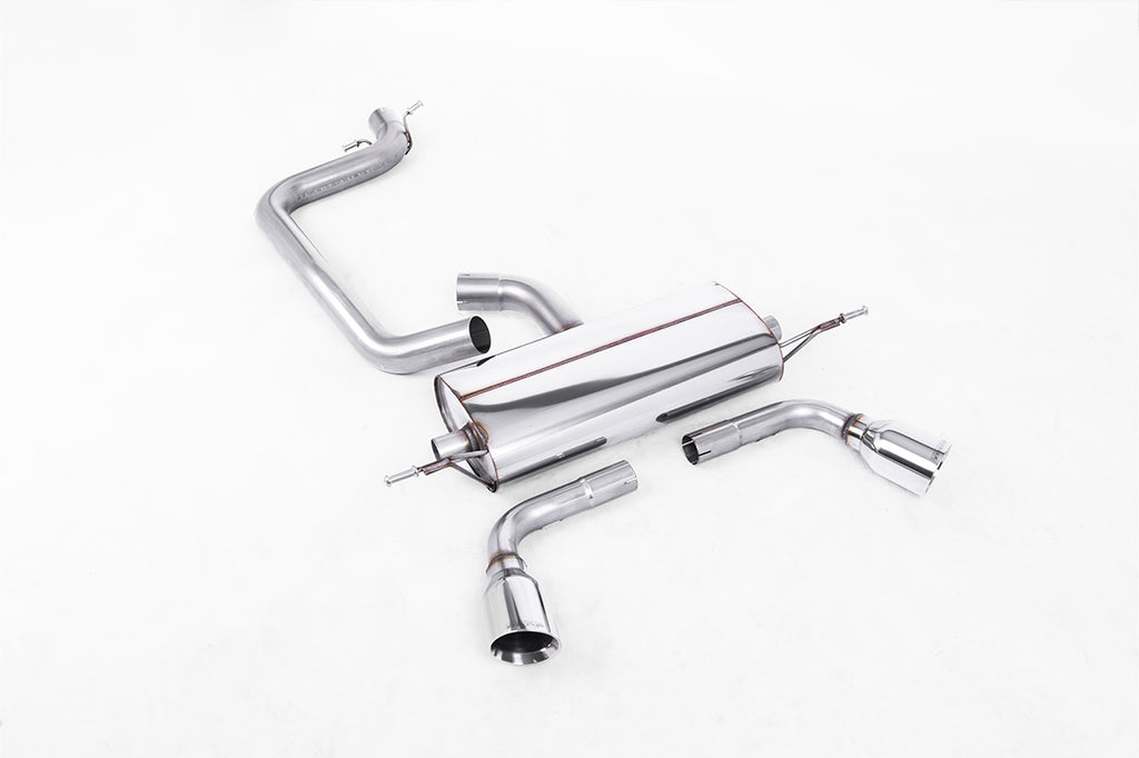 Milltek Non-Resonated Cat-Back Exhaust for Audi TT MK2, GT Tips