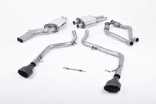 Load image into Gallery viewer, Milltek Race Cat-Back Exhaust for Audi B8 S4 V6, Cerakote Black Tips