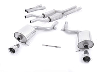 Load image into Gallery viewer, Milltek Resonated Cat-Back Exhaust for Audi B6 A4 V6 S4 V8, Polished GT Tips