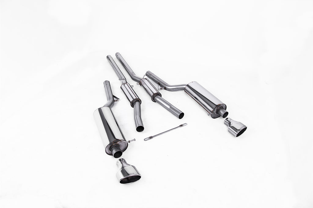 Milltek Resonated Cat-Back Exhaust for Audi RS6 C5, Polished Tips