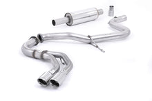 Load image into Gallery viewer, Milltek Resonated Cat-Back Exhaust for Audi A3 MQB 2.0 TDI, Polished Tips