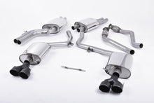 Load image into Gallery viewer, Milltek Resonated Cat-Back Exhaust for Audi B8.5 S4 S5, Cerakote Black Tips