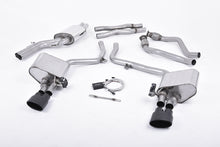 Load image into Gallery viewer, Milltek Valved Cat-Back Exhaust for Audi B8 S4 S5 3.0, Black Oval Tips
