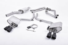 Load image into Gallery viewer, Milltek Valved Cat-Back Exhaust for Audi B8.5 S4 S5, Cerakote Black Tips