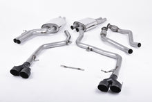 Load image into Gallery viewer, Milltek Non-Resonated Cat-Back Exhaust for Audi B8.5 S5, Cerakote Black Tips