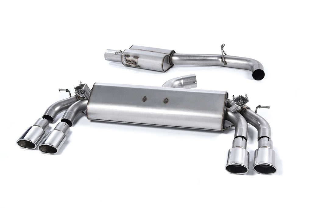 Milltek Resonated Cat-Back Exhaust for Audi S3 8V Sportback, Polished Tips