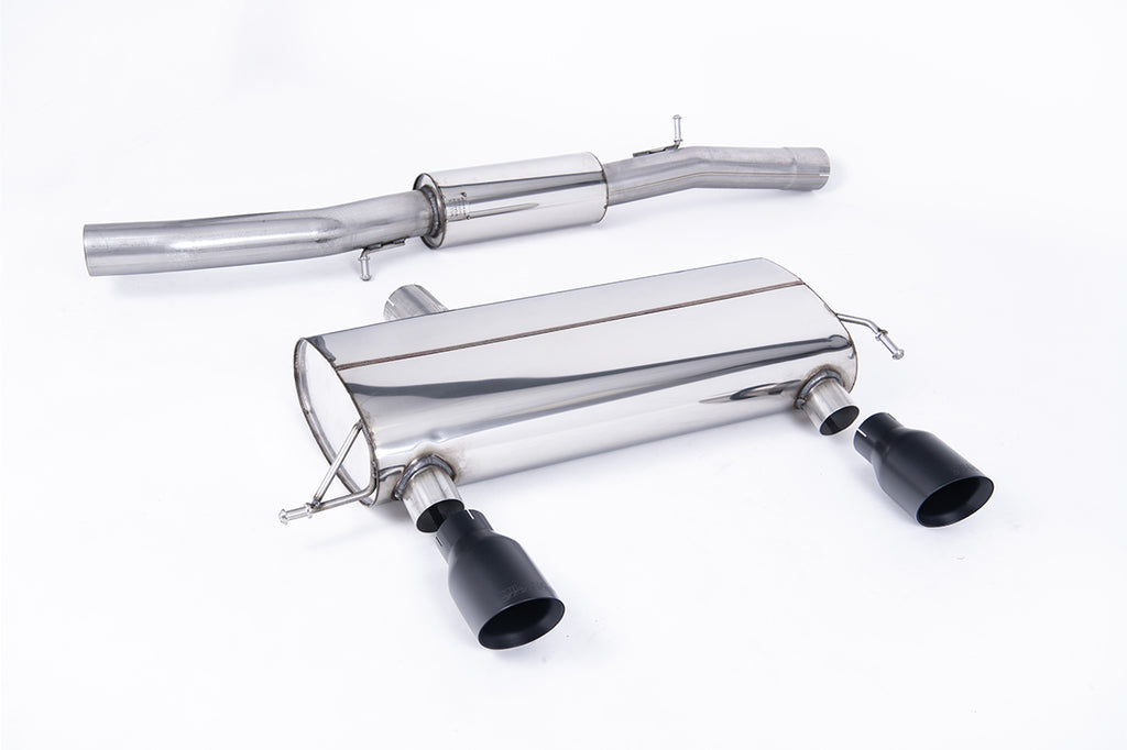 Milltek Resonated Race Cat-Back Exhaust for Audi TT MK1 225 Quattro, Cerakote Black Tips