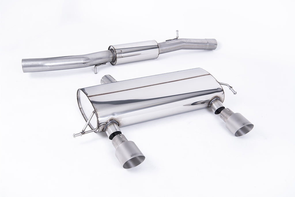 Milltek Resonated Race Cat-Back Exhaust for Audi TT MK1 225 Quattro, Brushed Titanium Tips