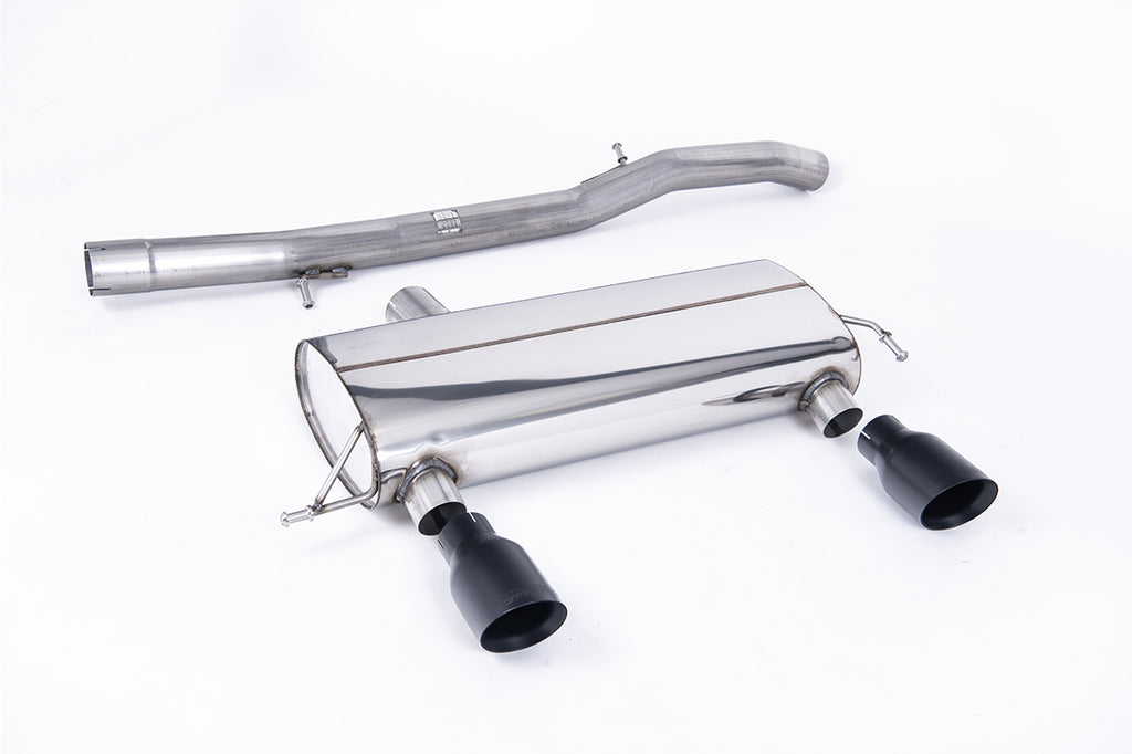 Milltek Non-Resonated Race Cat-Back Exhaust for Audi TT MK1 225, Cerakote Black Tips