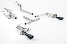 Load image into Gallery viewer, Milltek Resonated Cat-Back Exhaust for Audi B8 A4 2.0 TFSI, Cerakote Black Tips