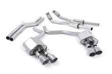 Load image into Gallery viewer, Milltek Non-Resonated Cat-Back Exhaust for Audi C7 S6 S7, Brushed Titanium Tips