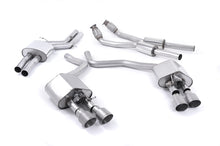 Load image into Gallery viewer, Milltek Valved Cat-Back Exhaust for Audi C7 S6 S7, Brushed Titanium Tips