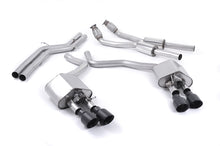 Load image into Gallery viewer, Milltek Valved Non-Resonated Cat-Back Exhaust for Audi C7 S6 S7, Cerakote Black Tips