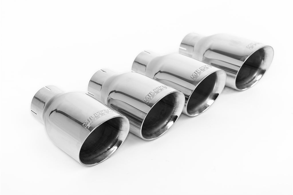 Milltek Non-Resonated Cat-Back Exhaust for Audi D4 S8, Polished Tips