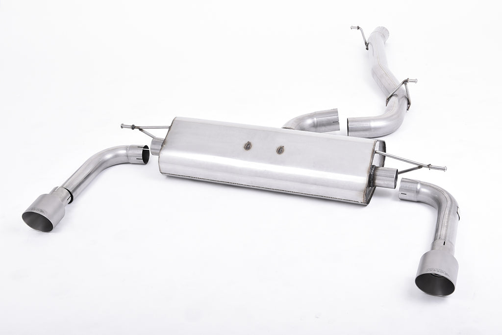 Milltek Non-Resonated Cat-Back Exhaust for Audi A3 8V 2.0 TFSI, Brushed Titanium Tips