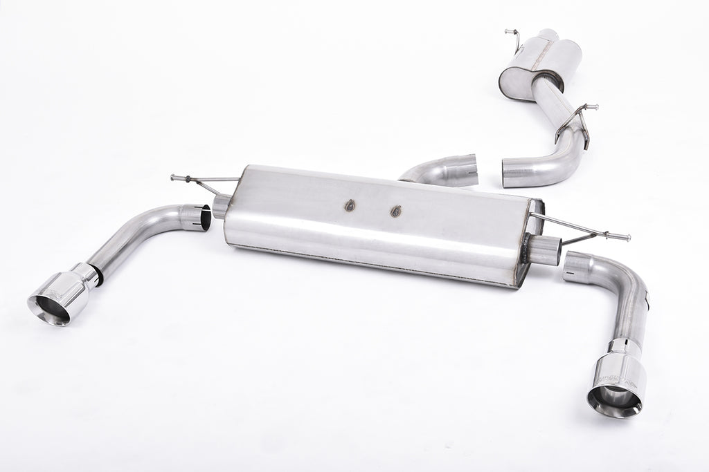 Milltek Resonated Cat-Back Exhaust for Audi A3 8V 2.0 TFSI, Polished Tips