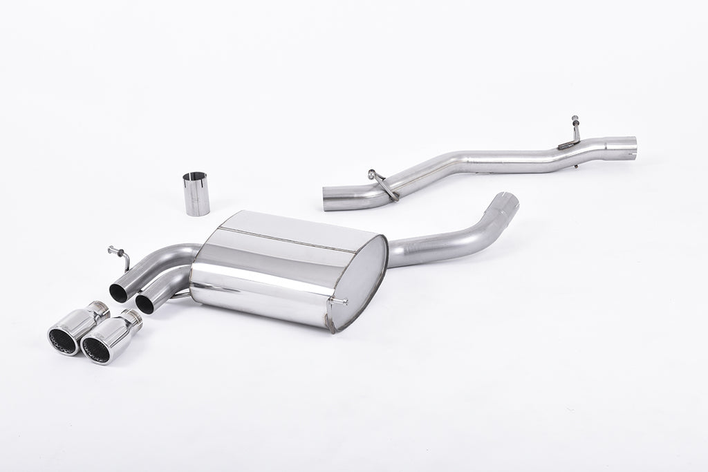 Milltek Non-Resonated Cat-Back Exhaust for Audi A3 8P 3.2 V6, Polished Tips