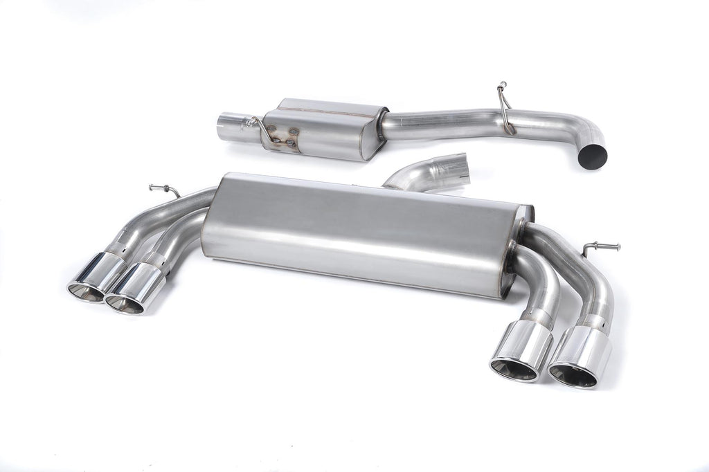 Milltek Resonated Race Cat-Back Exhaust for Audi S3 8V, Polished Tips