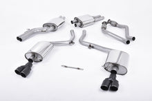 Load image into Gallery viewer, Milltek Resonated Cat-Back Exhaust for Audi B8 S4 V6, Cerakote Black Tips for Audi S5