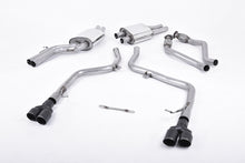 Load image into Gallery viewer, Milltek Race Non-Resonated Cat-Back Exhaust for Audi B8 S5, Cerakote Black Tips