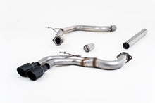 Load image into Gallery viewer, Milltek Non-Resonated Cat-Back Exhaust for Audi A3 MQB 2.0 TDI, Cerakote Black Tips