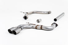 Load image into Gallery viewer, Milltek Non-Resonated Cat-Back Exhaust for Audi A3 MQB 2.0 TDI, Brushed Titanium Tips