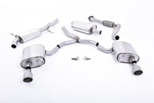 Load image into Gallery viewer, Milltek Resonated Cat-Back Exhaust for Audi B9 A4 2.0 TFSI, Brushed Titanium Tips
