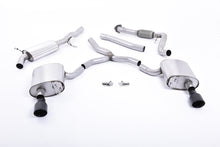 Load image into Gallery viewer, Milltek Road+ Cat-Back Exhaust for Audi B9 A4 2.0 TFSI Quattro, Cerakote Black Tips