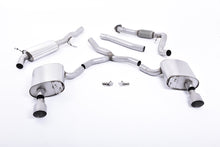Load image into Gallery viewer, Milltek Road+ Cat-Back Exhaust for Audi B9 A4 2.0 TFSI, Brushed Titanium Tips