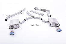 Load image into Gallery viewer, Milltek Non-Resonated Cat-Back Exhaust for Audi B9 A4 2.0 TFSI, Burnt Titanium Tips