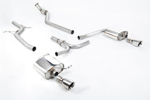 Load image into Gallery viewer, Milltek Non-Resonated Cat-Back Exhaust for Audi B8 A4 2.0 TFSI, Polished Tips