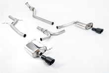 Load image into Gallery viewer, Milltek Non-Resonated Cat-Back Exhaust for Audi B8 A4 2.0 TFSI, Cerakote Black Tips