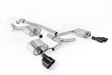 Load image into Gallery viewer, Milltek Resonated Quad-Outlet Cat-Back Exhaust for Audi B8 A5 2.0 TFSI, Cerakote Black Tips