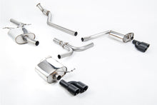 Load image into Gallery viewer, Milltek Resonated Cat-Back Exhaust for Audi B8 A4 2.0 TFSI, Cerakote Black Tips (SSXAU661)
