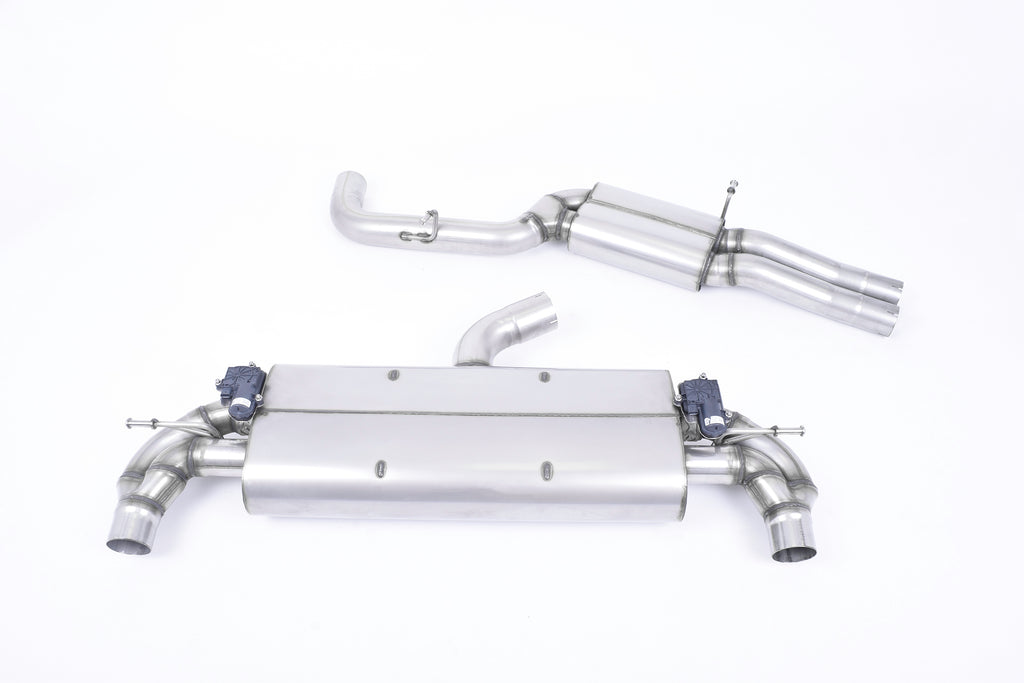 Milltek Resonated Cat-Back Exhaust for Audi MK3 TTRS, Cerakote Black Tips