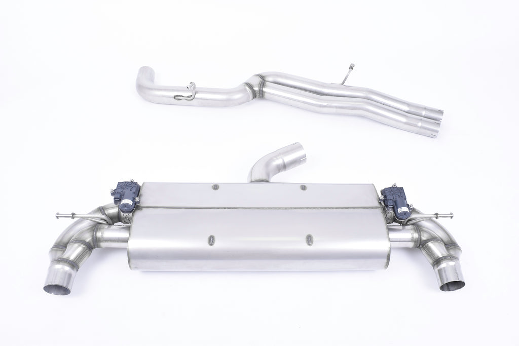 Milltek Non-Resonated Cat-Back Exhaust for Audi MK3 TTRS, Cerakote Black Tips