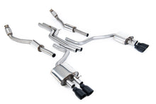 Load image into Gallery viewer, Milltek Non-Resonated Cat-Back Exhaust for Audi C7 S6 S7, Cerakote Black Tips