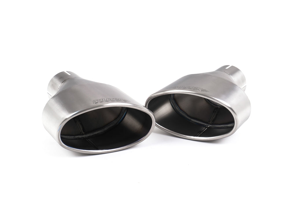 Milltek Resonated Cat-Back Exhaust for Audi MK3 TTRS, Brushed Titanium Tips