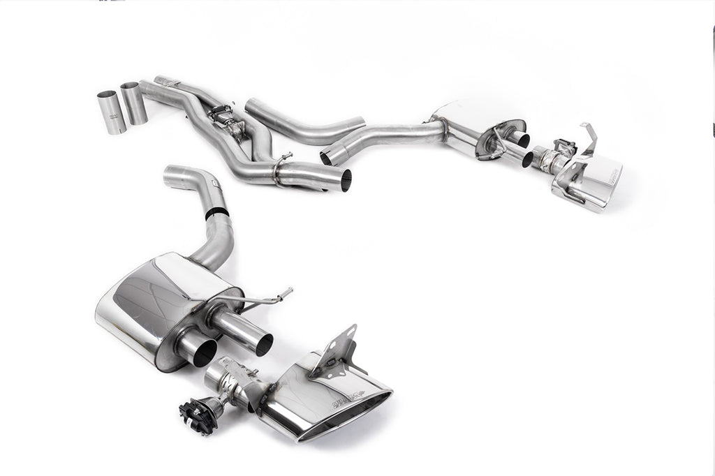 Milltek 80mm Non-Resonated Cat-Back Exhaust for Audi RS6 C8, Polished Tips