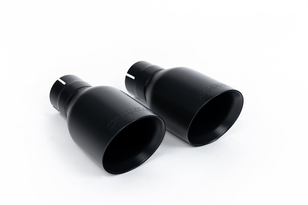 Milltek Non-Resonated Cat-Back Exhaust for Audi B6 S4, Cerakote Black Tips (SSXAU873)