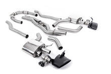 Load image into Gallery viewer, Milltek Non-Resonated 80mm OPF/GPF-Back Exhaust for Audi C8 RS6 RS7 Bolt-On, Cerakote Black Tips