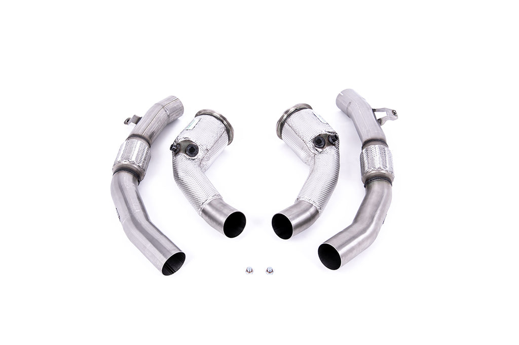 Milltek 80mm Large Bore Downpipe & Hi-Flow Sports Cat for Audi RS6 C8