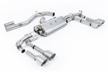 Load image into Gallery viewer, Milltek 80mm Part-Resonated Cat-Back Exhaust for Audi S3 8Y, Brushed Titanium Tips