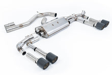 Load image into Gallery viewer, Milltek 80mm Road+ Cat-Back Exhaust for Audi S3 8Y, Carbon Fibre Tips