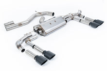 Load image into Gallery viewer, Milltek 80mm Road+ Cat-Back Exhaust for Audi S3 8Y, Cerakote Black Tips (SSXAU937)