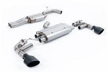 Load image into Gallery viewer, Milltek 80mm Resonated Cat-Back Exhaust for Audi MK3 TTRS, Cerakote Black Tips